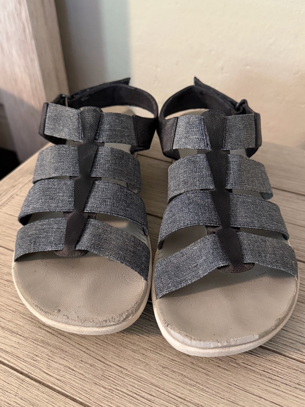 Cloudstepper Comfort Sandals in Heathered Navy SZ 9.5